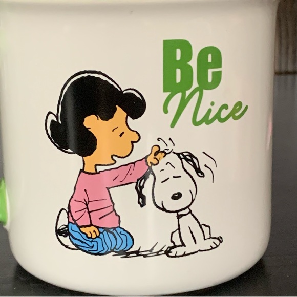 Be Nice - Peanuts Lucy and Snoopy 21oz Ceramic Mug - Picture 6 of 10